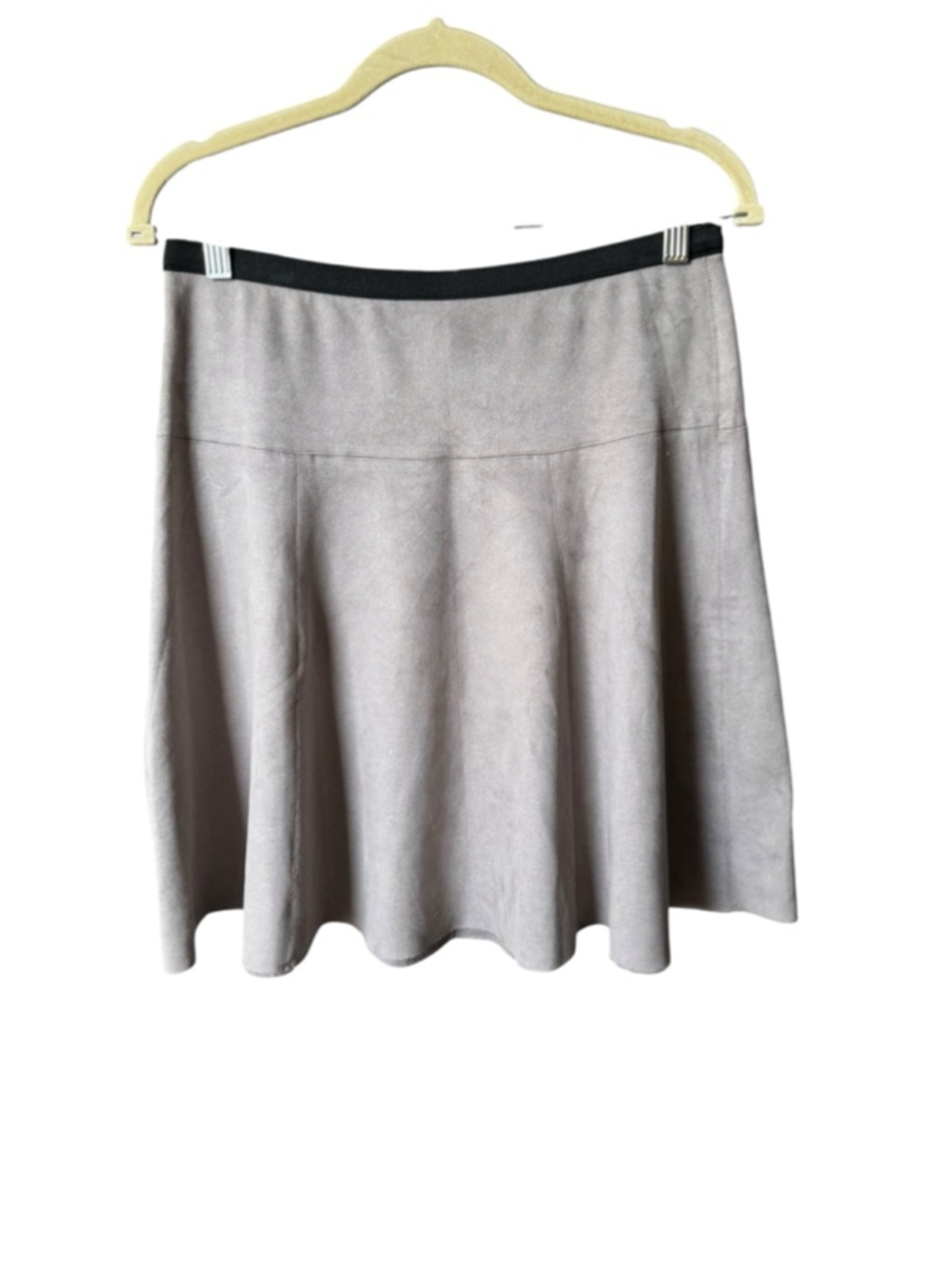 Women's PREMISE STUDIO Beige A-Line Skirt with Black Waistband Size 4